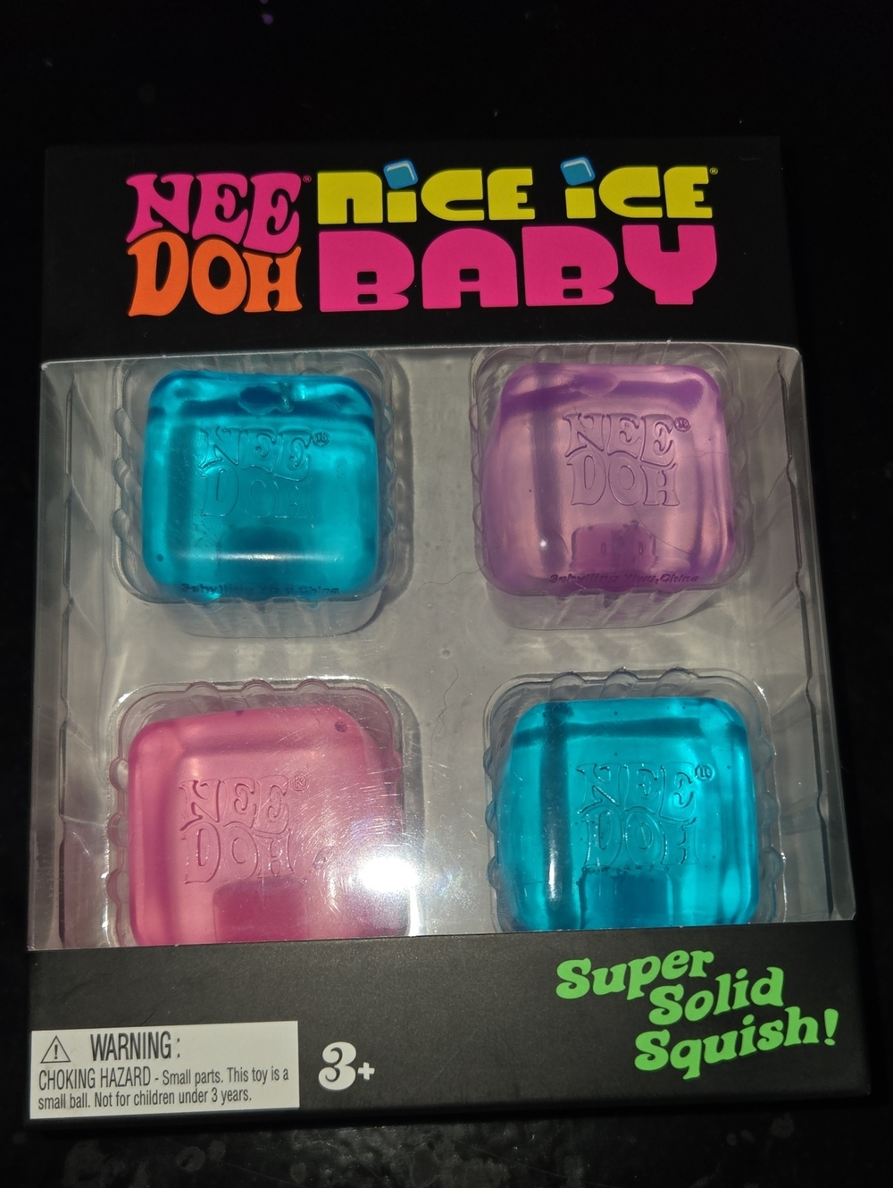 Nee Doh Nice Ice Baby Squish Set - Pink & Blue & Purple